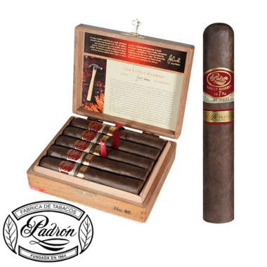 The Padron Family Reserve #46 is a limited production cigar from Padron. Available in a Maduro wrapper, this cigar is made with tobacco aged for 10 years. Box-pressed, full bodied, and 56 x 5 1/2" in size.
Single Cigar